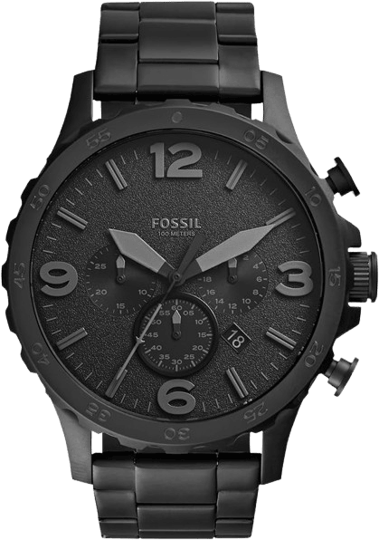 Fossil Nate Men’s Watch (black lather)